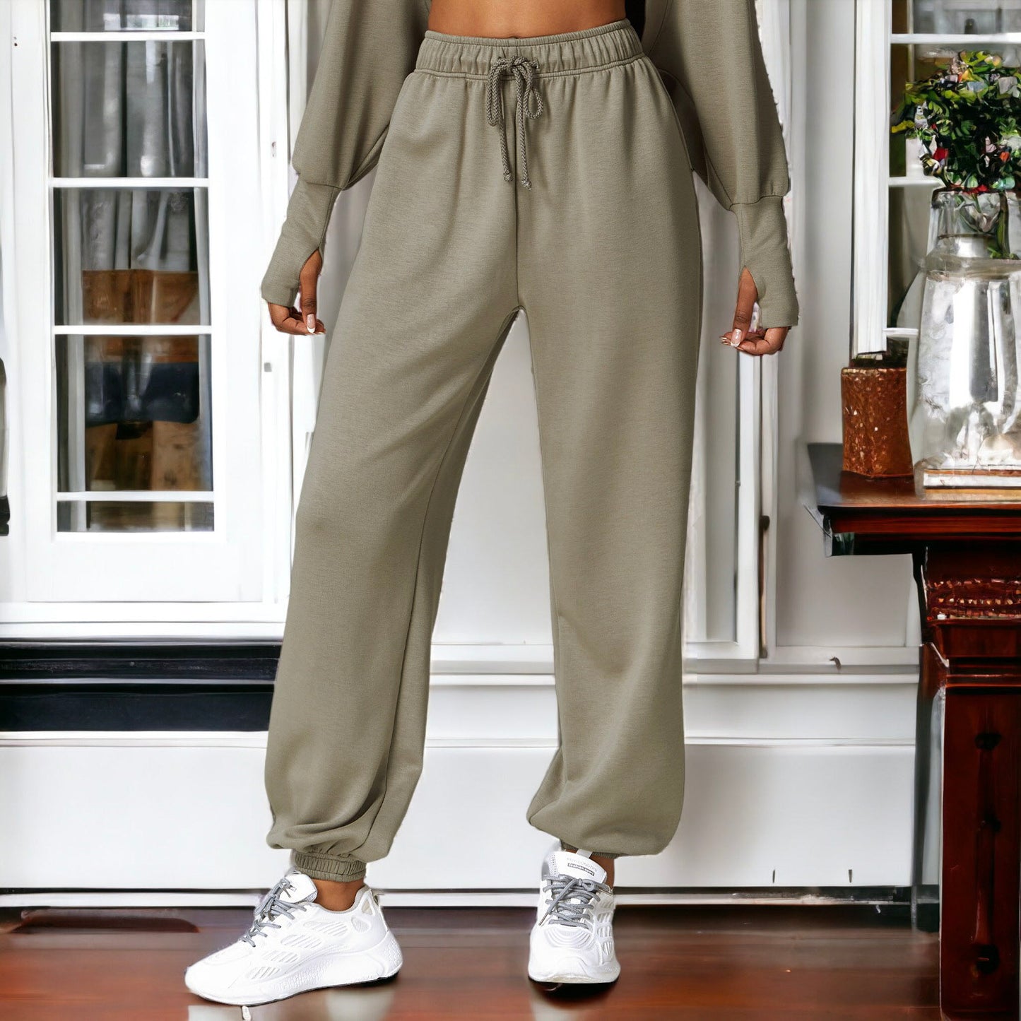 Pantalones deportivos de cintura alta y confort