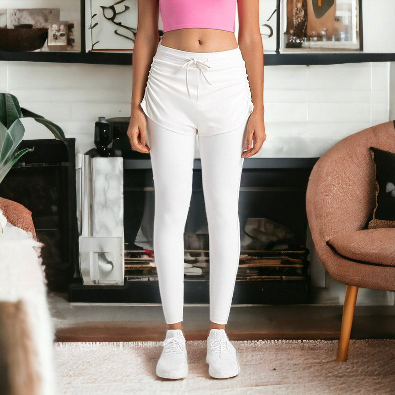 Leggings con capas de color liso