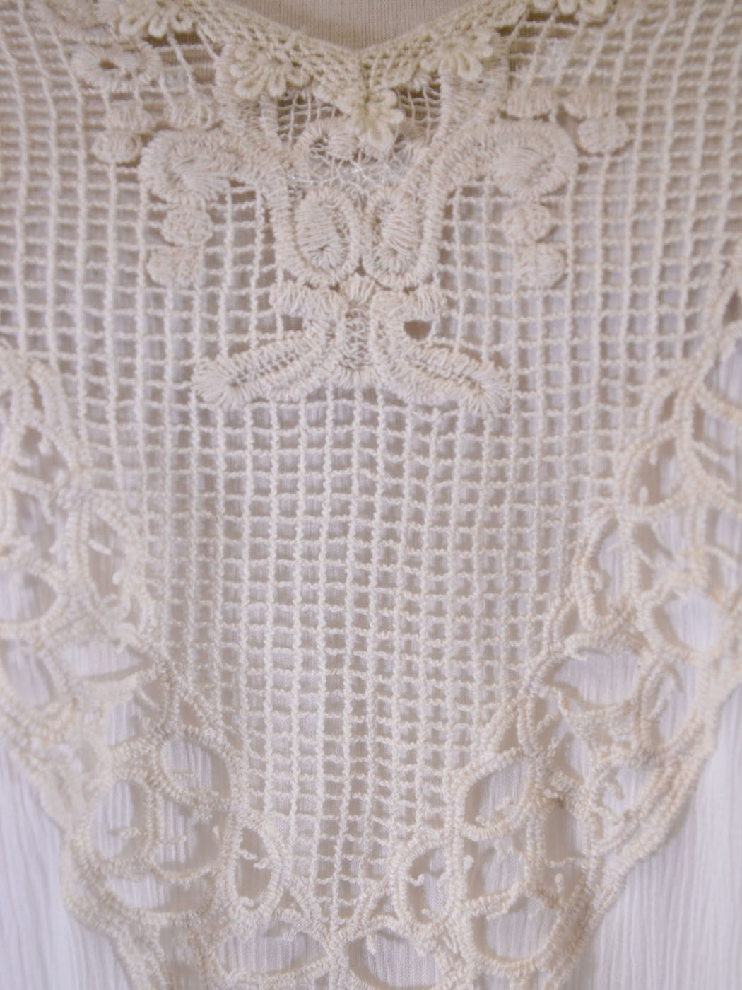 Lush Free Spirit Front Patch Detail Woven Long Sleeves Chiffon Boho Blouses Top