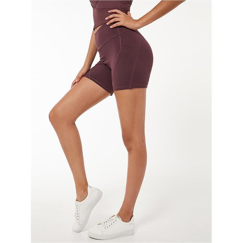 Los pantalones cortos de yoga perfectos con bolsillos laterales