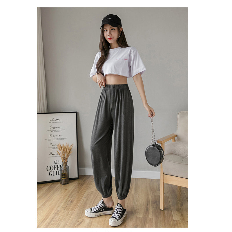 Casual Wide Leg Cropped Pant
