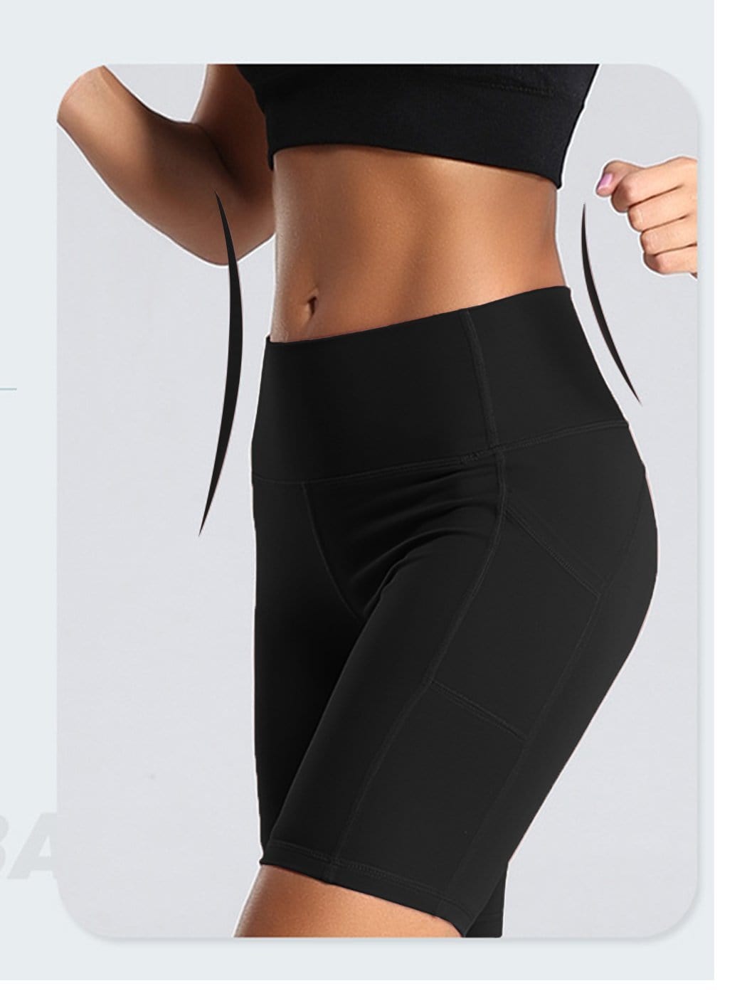 Pantalones cortos deportivos elásticos de secado rápido para fitness y yoga