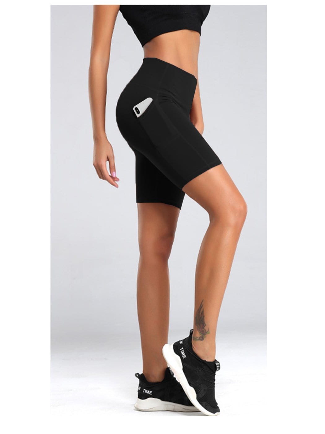 Pantalones cortos deportivos elásticos de secado rápido para fitness y yoga