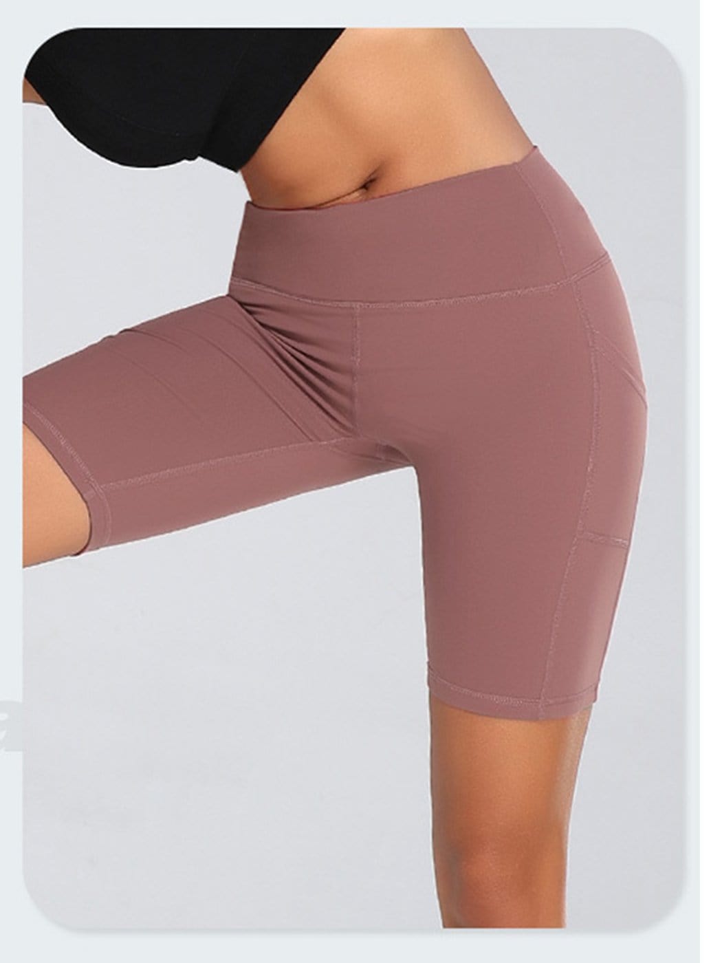 Pantalones cortos deportivos elásticos de secado rápido para fitness y yoga