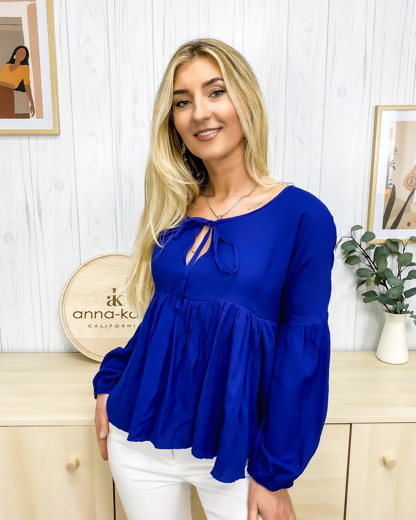 Blusa relajada, ligera y fruncida