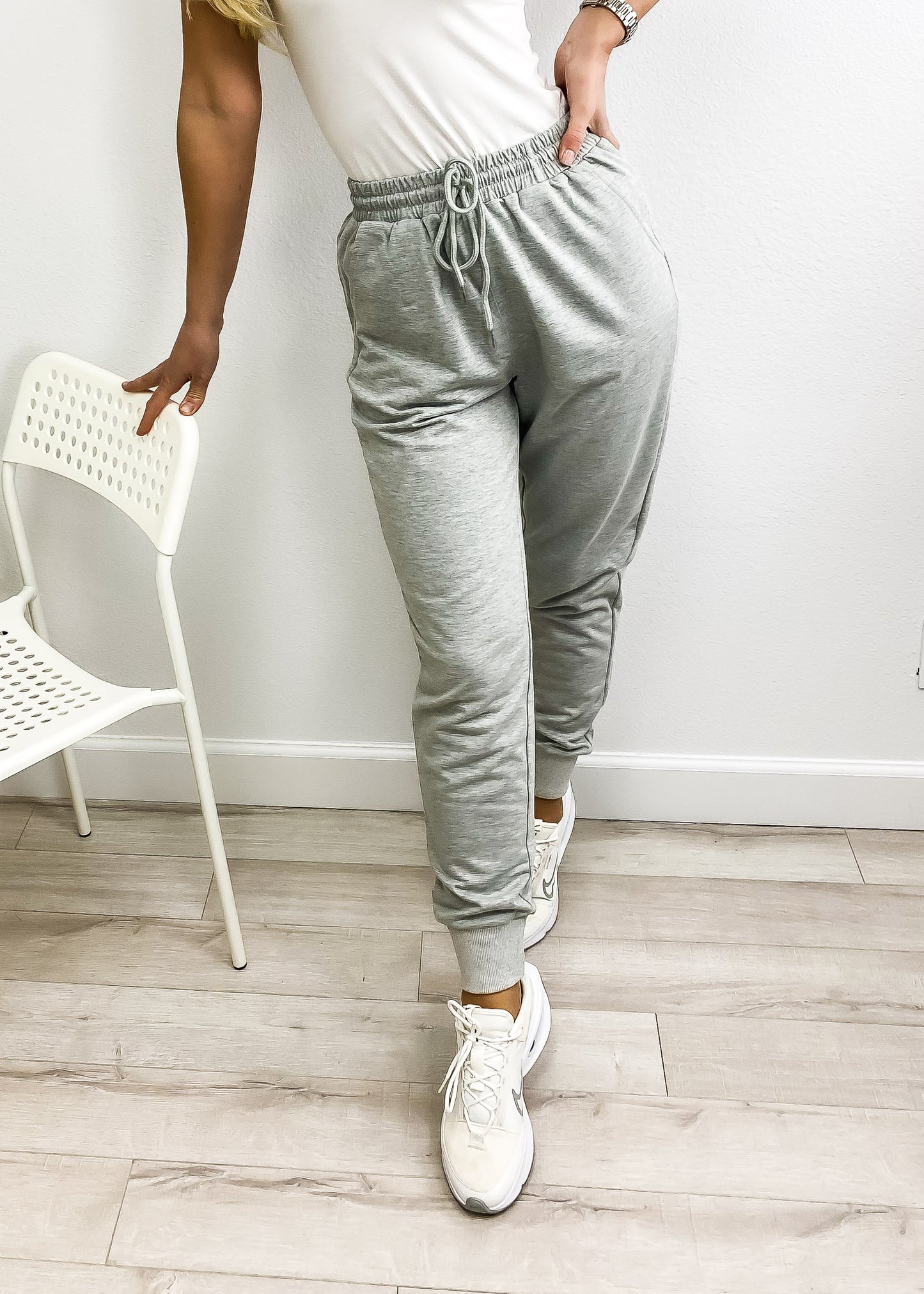 Sweatpant Pocket High Waist Sport Gym Athletic Fit Jogger Pants Lounge Trousers