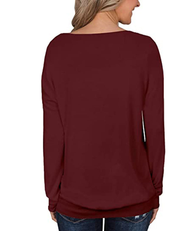 Lace Trim Long Sleeve Shirt