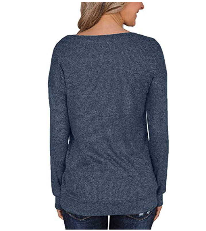 Lace Trim Long Sleeve Shirt