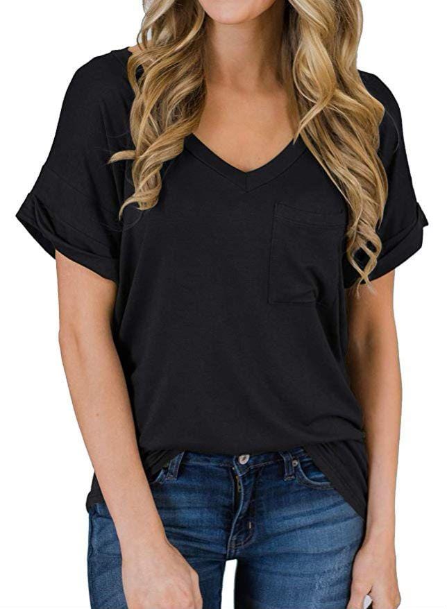 Camiseta suelta con puños