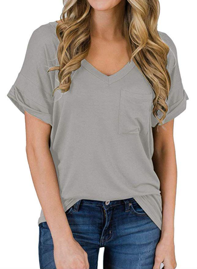Camiseta suelta con puños