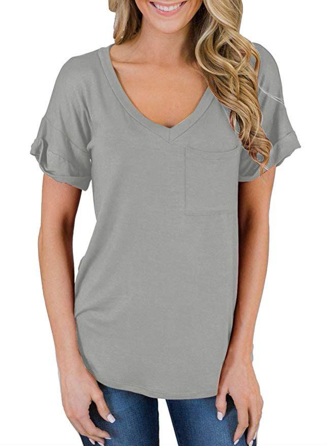 Camiseta suelta con puños