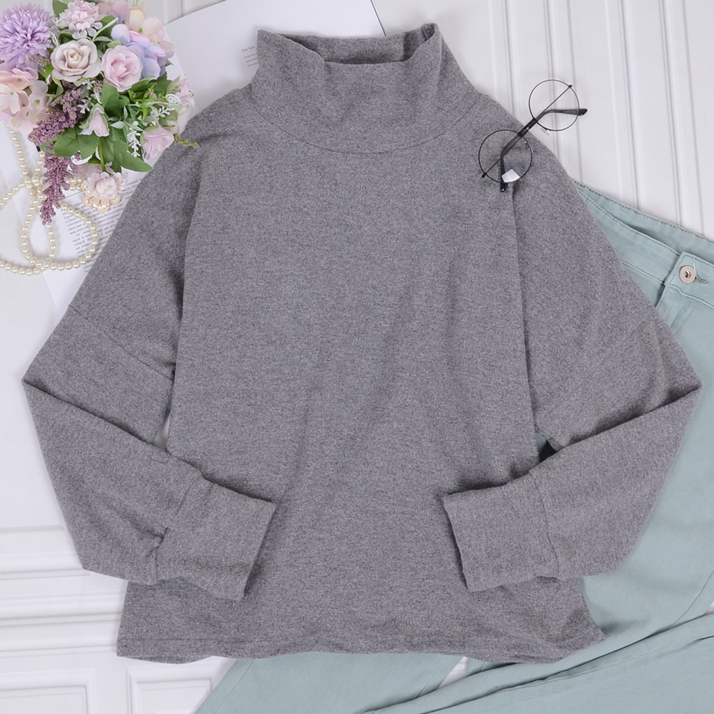 Relaxed Turtleneck Pullover