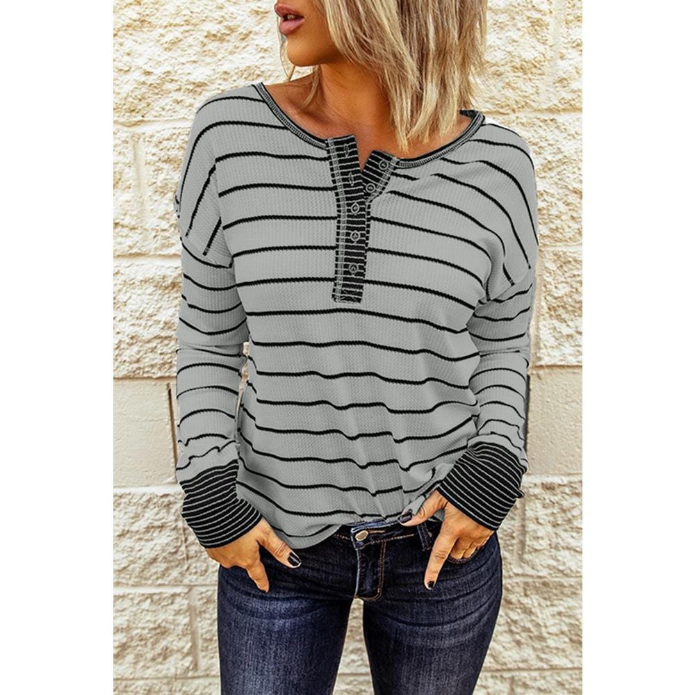 Stripped Spring Henley