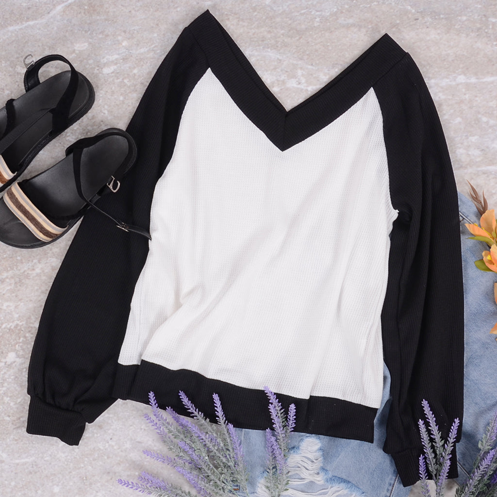 Blusa de gofre primaveral