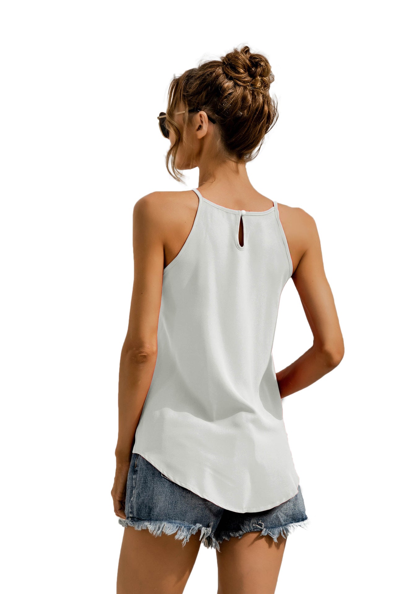 Top Halter de Color Sólido