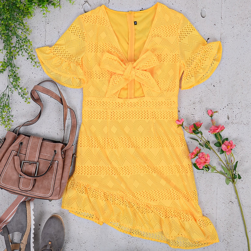 Vestido con volantes para el verano