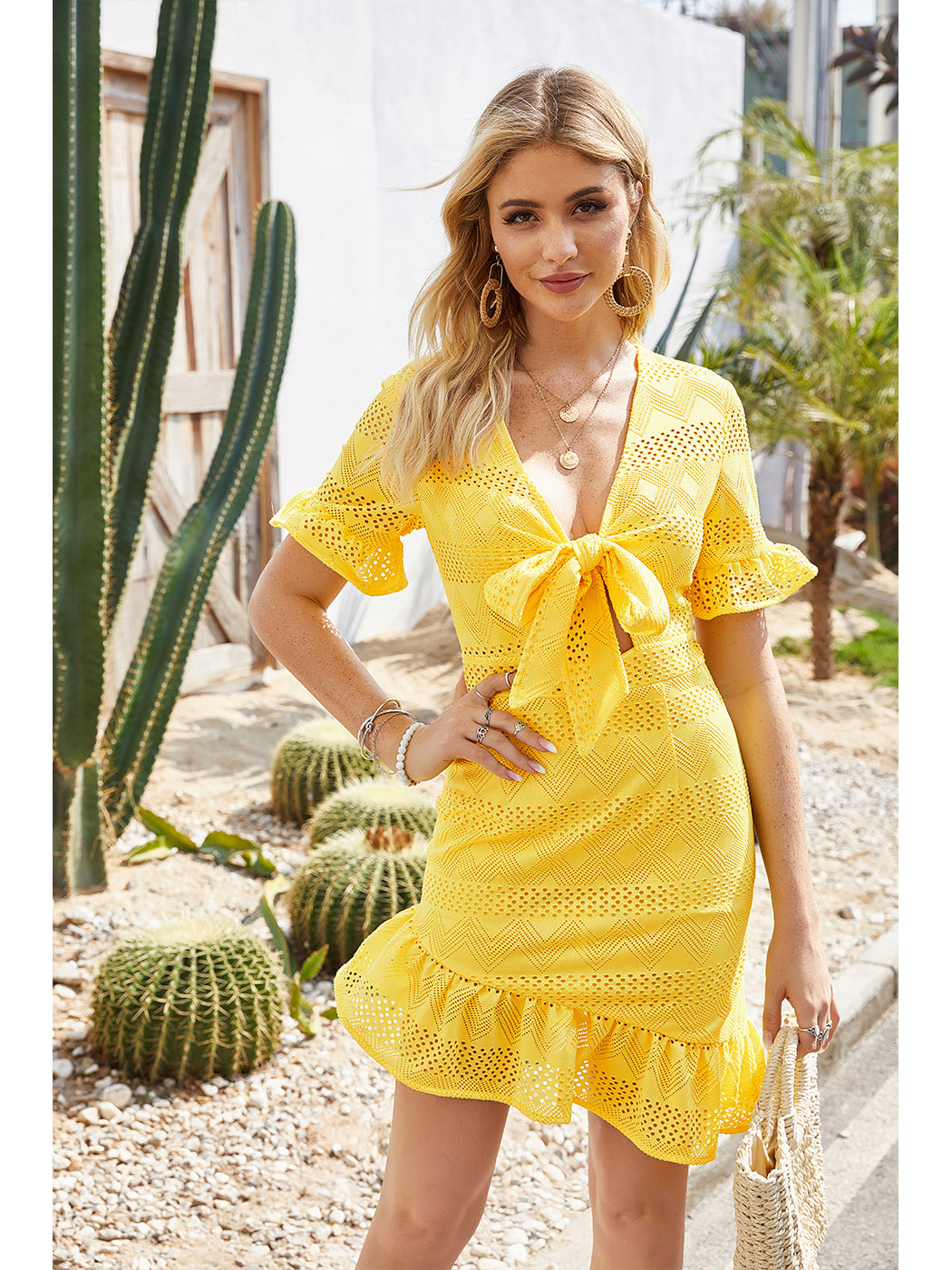 Vestido con volantes para el verano
