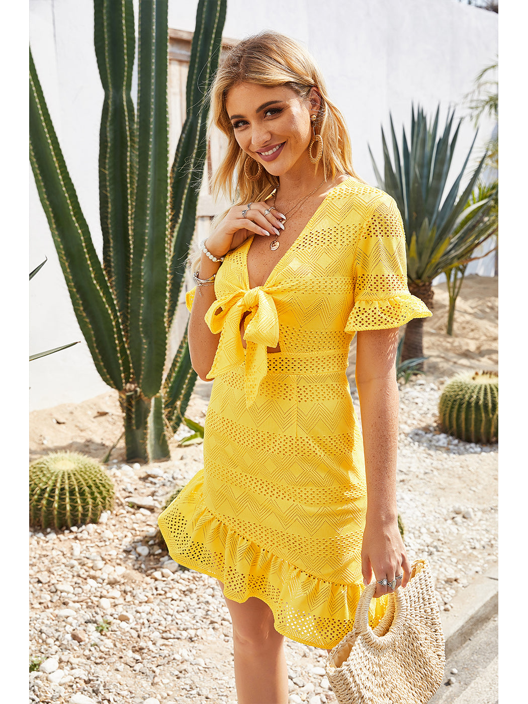 Vestido con volantes para el verano