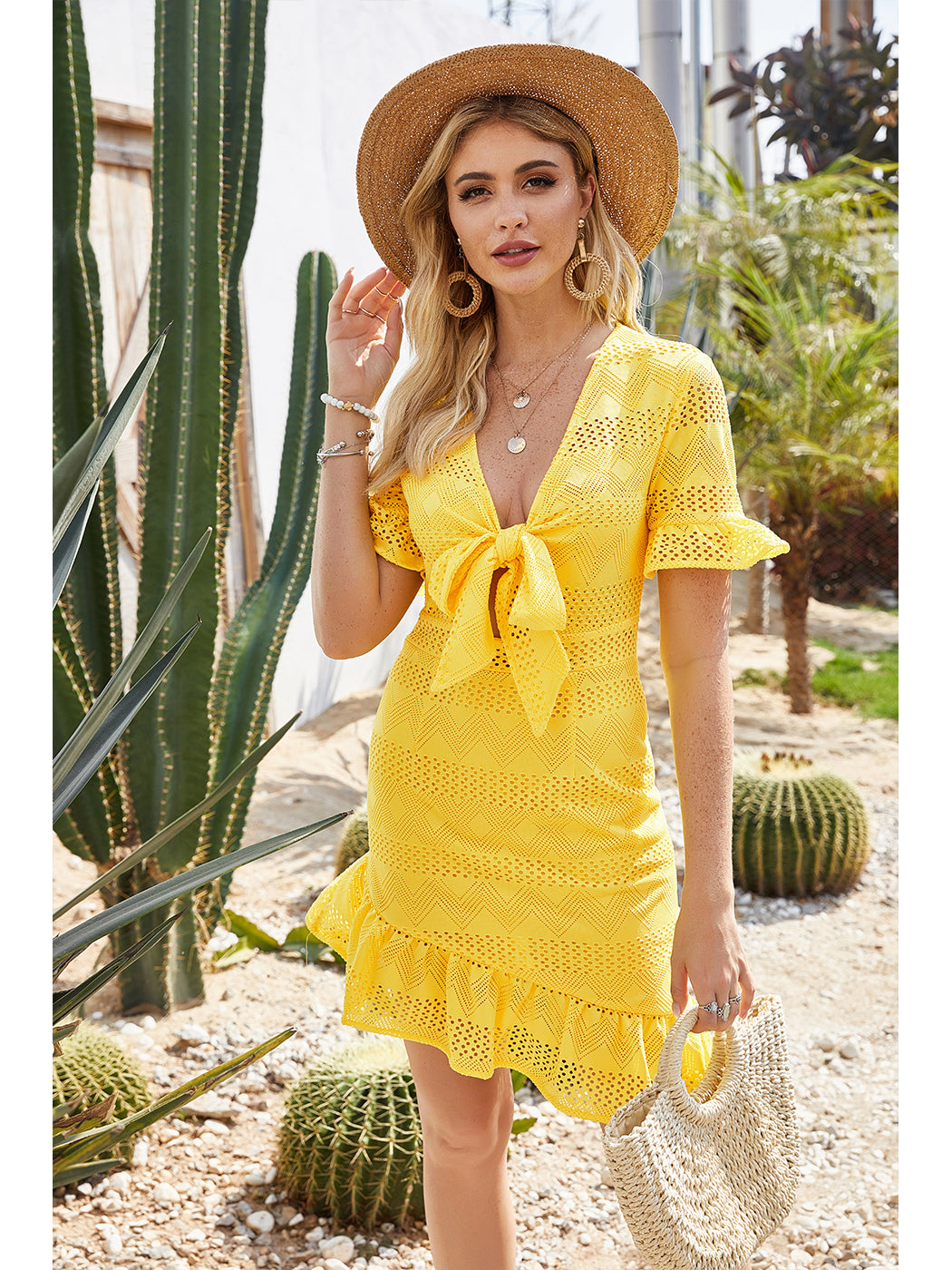 Vestido con volantes para el verano