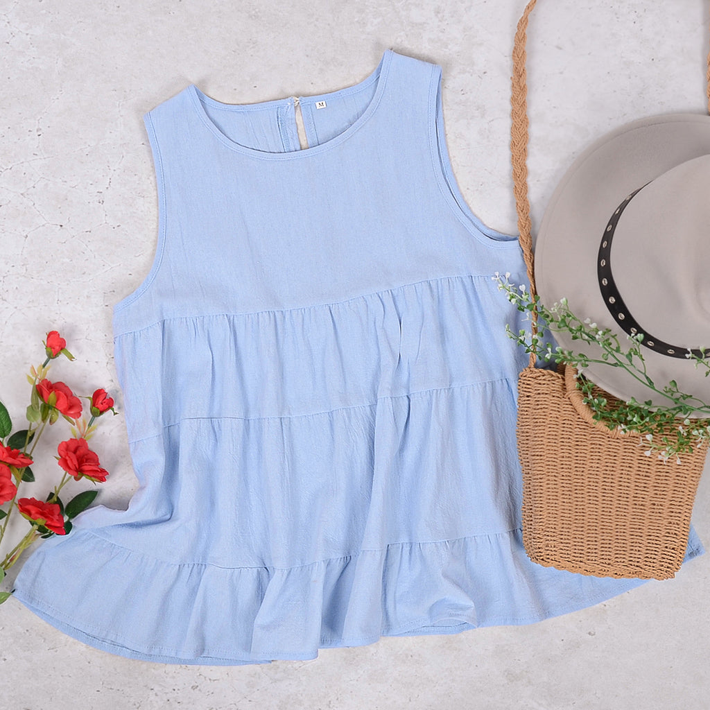 Camiseta de verano con volantes