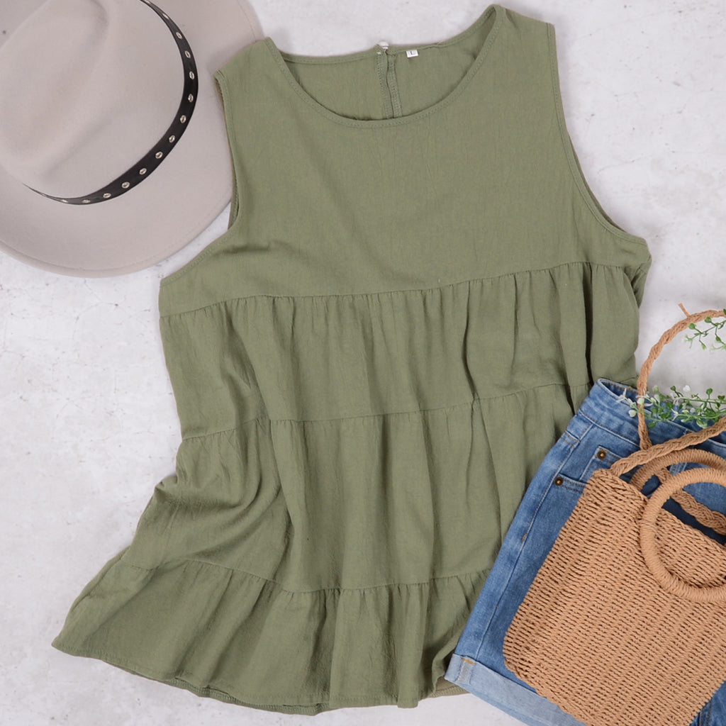 Camiseta de verano con volantes