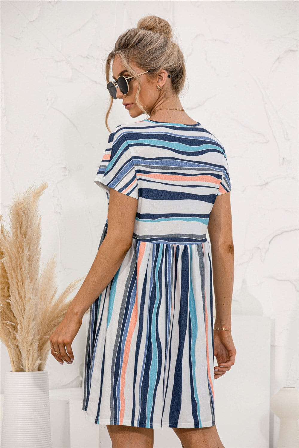 Vestido túnica de rayas