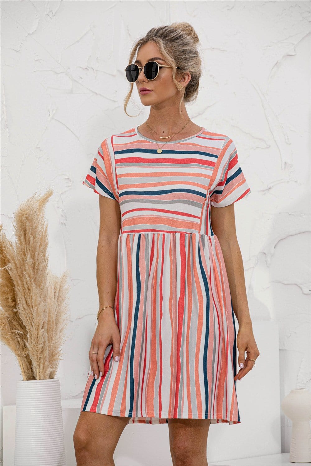 Vestido túnica de rayas