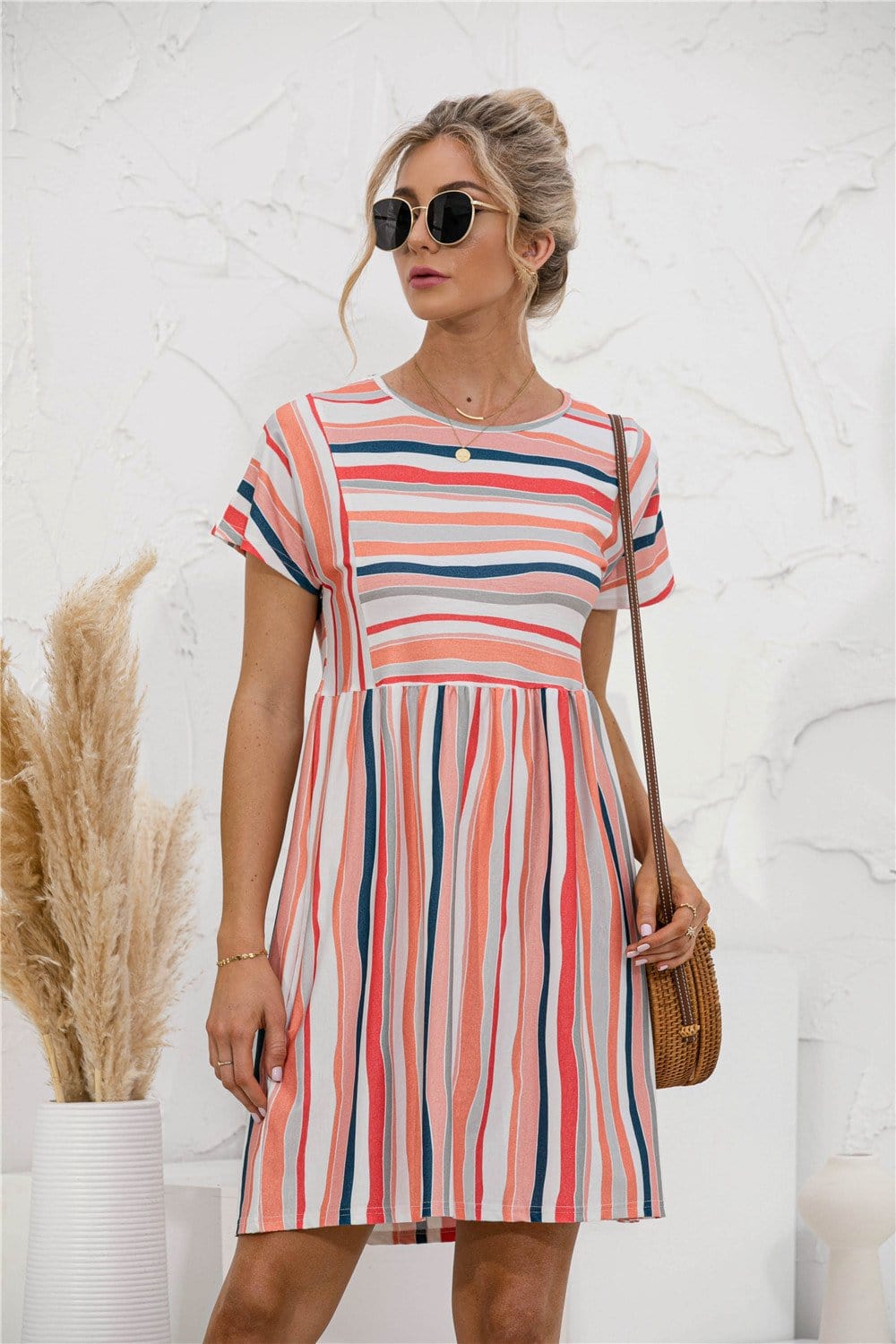 Vestido túnica de rayas