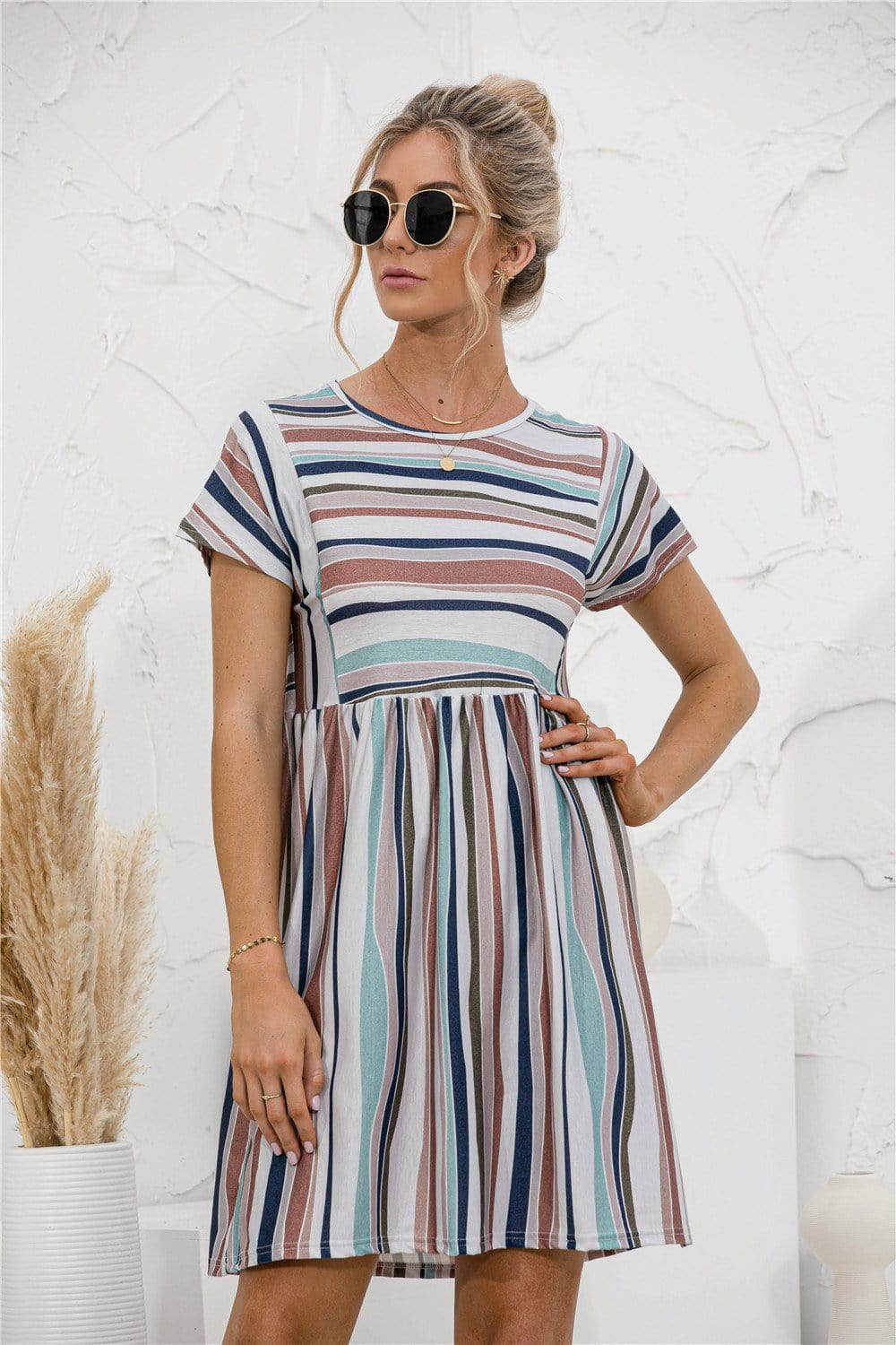 Vestido túnica de rayas