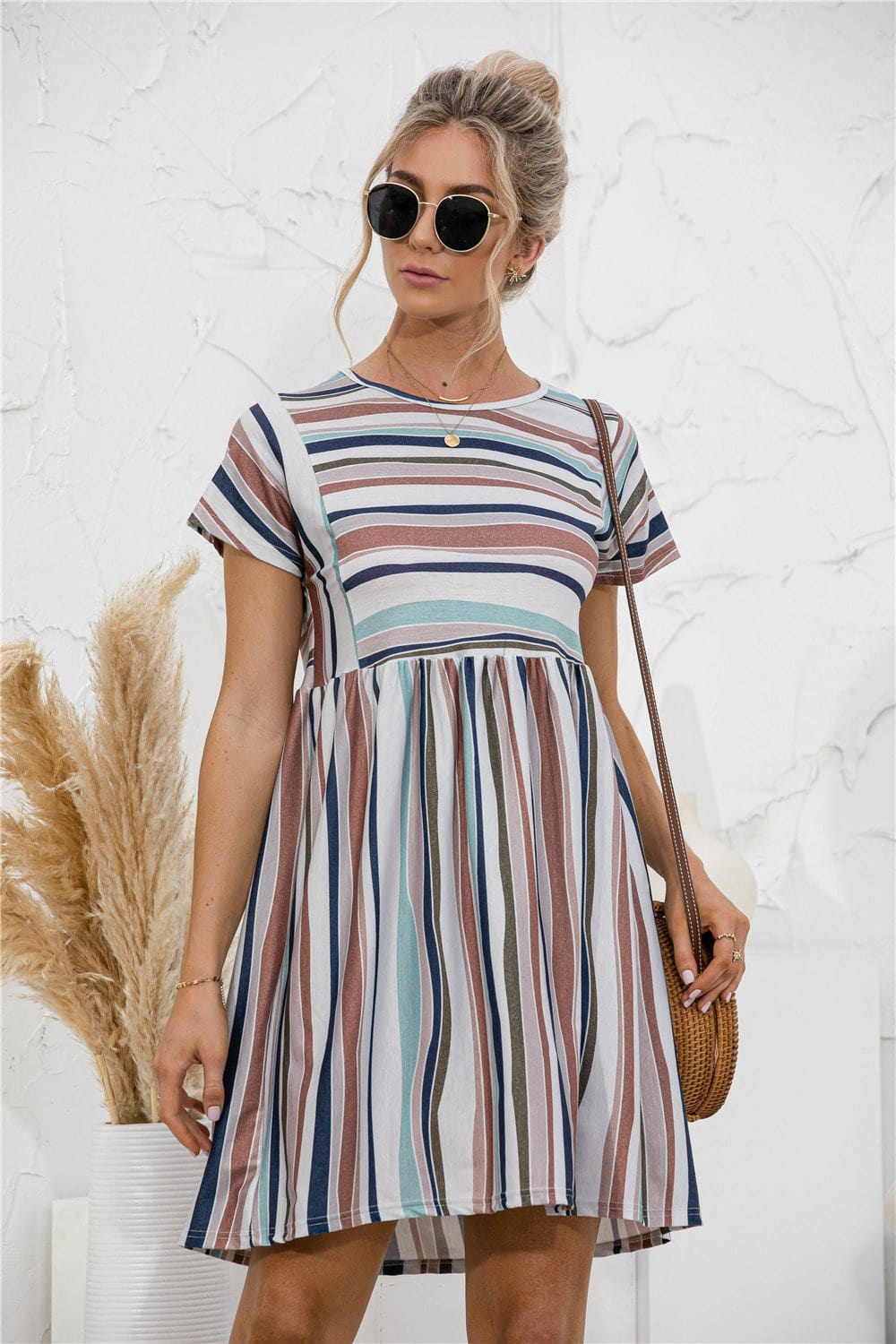 Vestido túnica de rayas