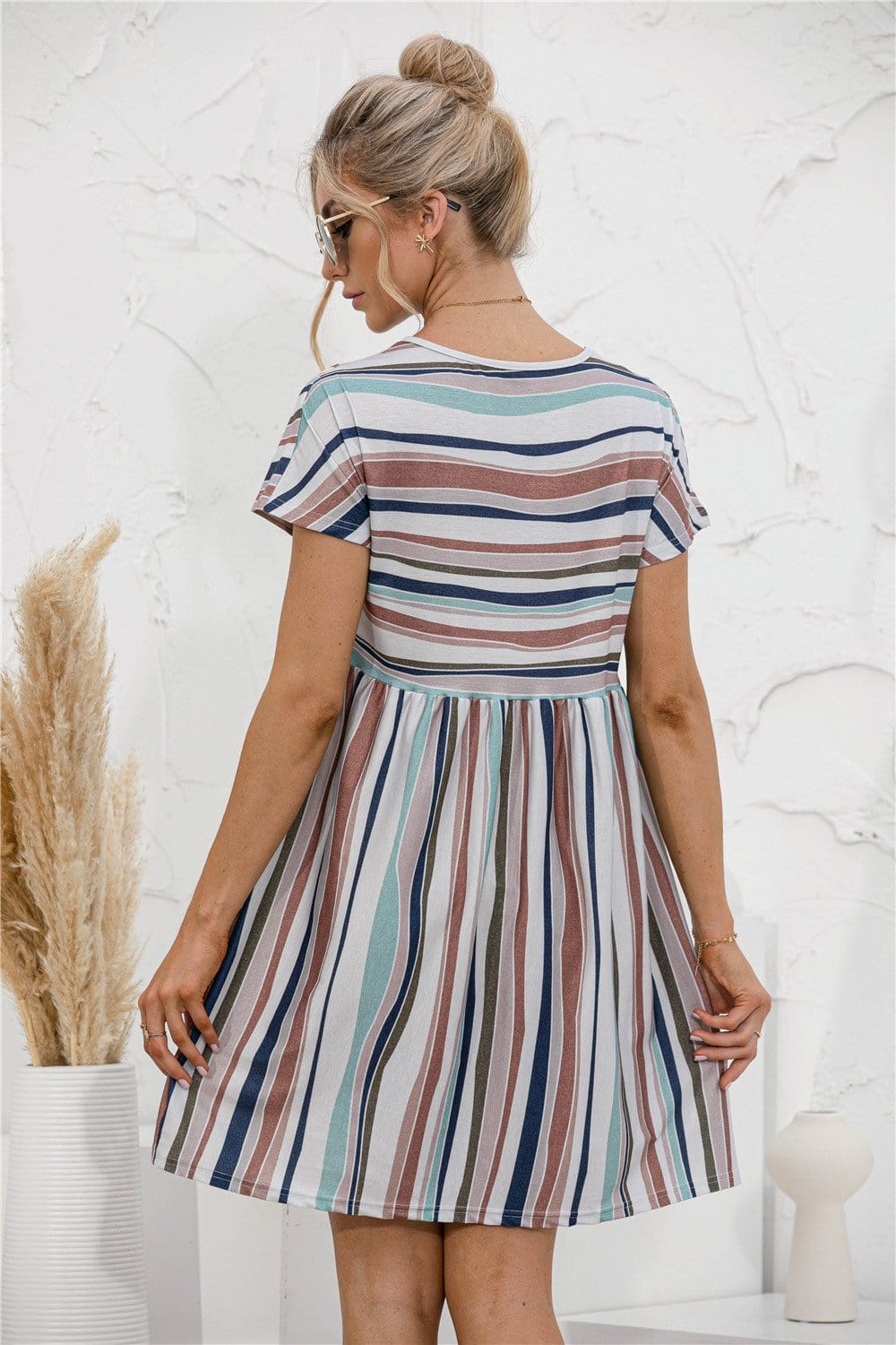 Vestido túnica de rayas