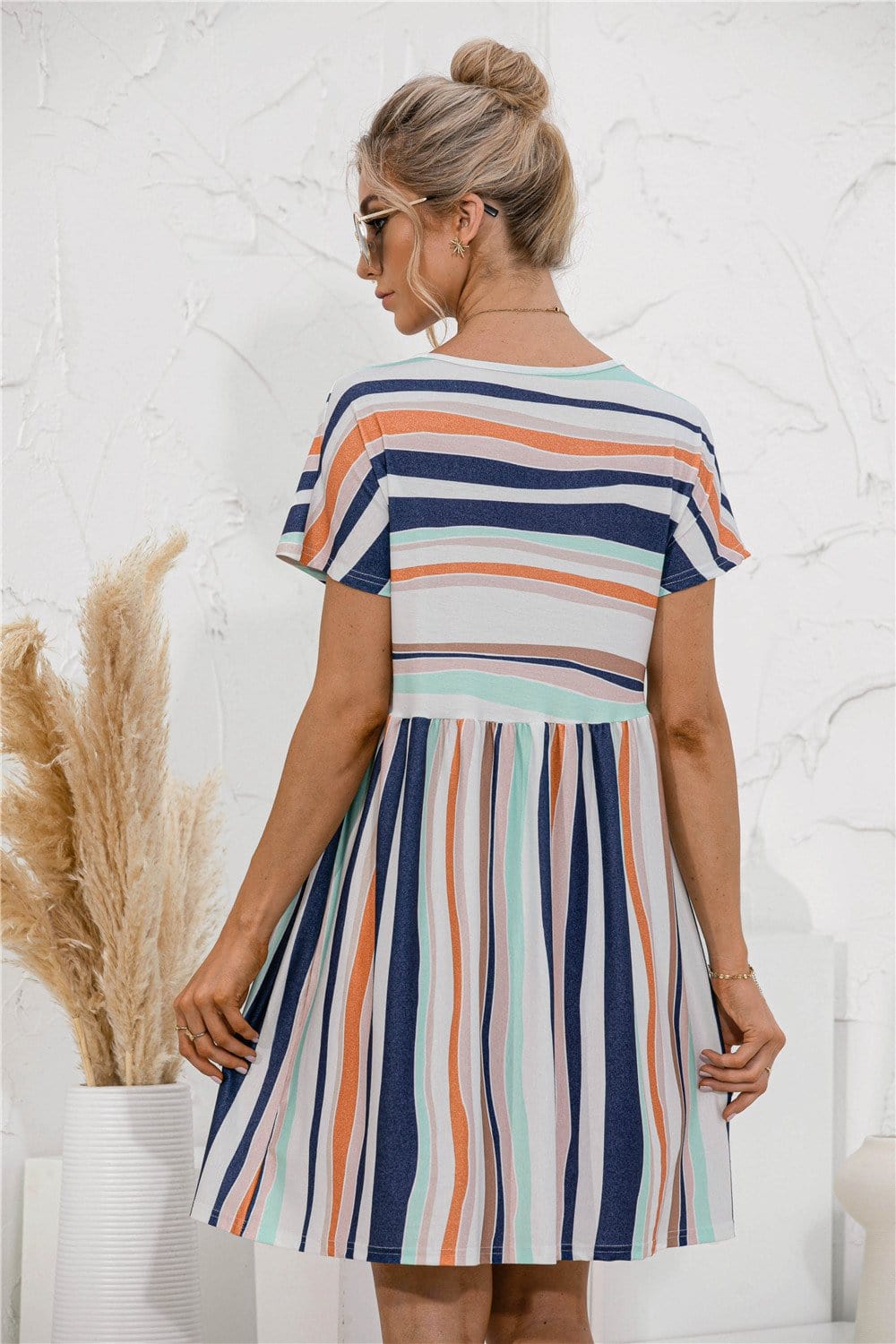 Vestido túnica de rayas