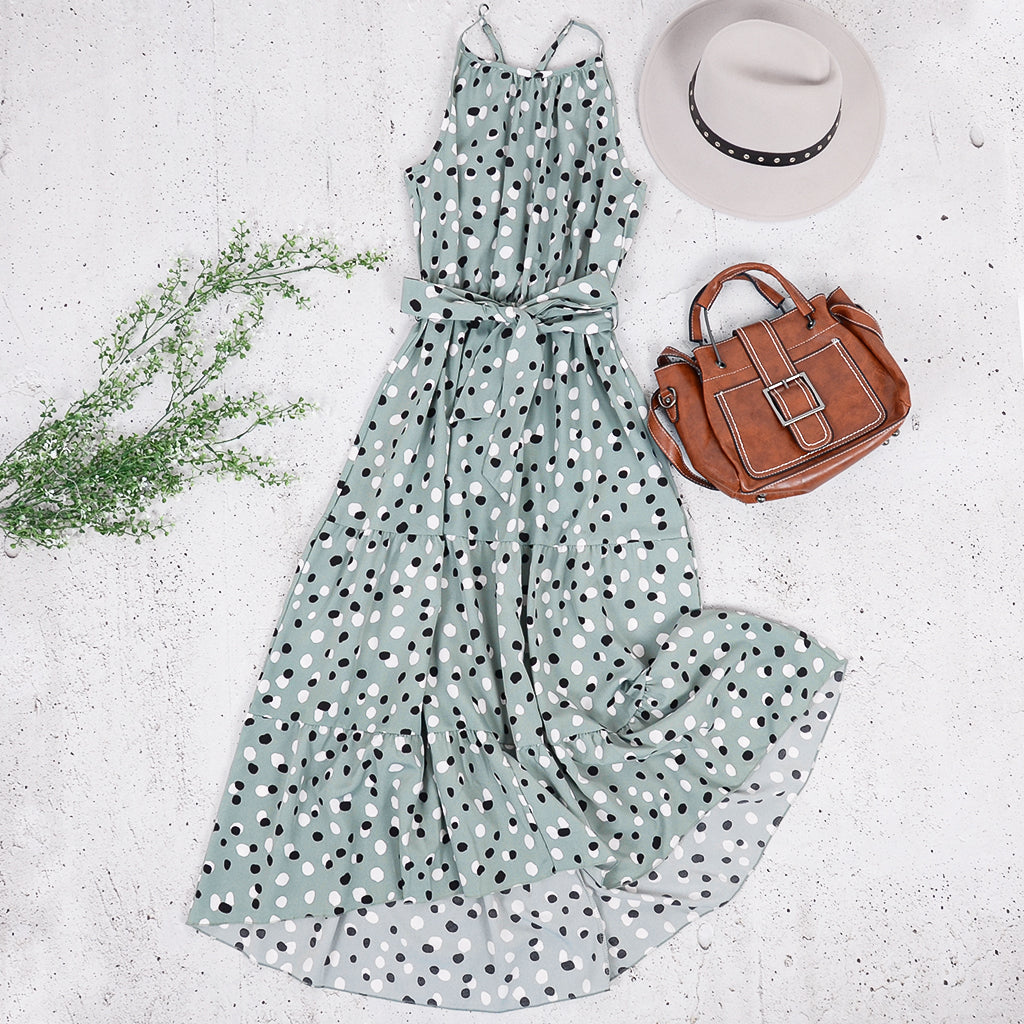 Art Deco Soft Dot Dress