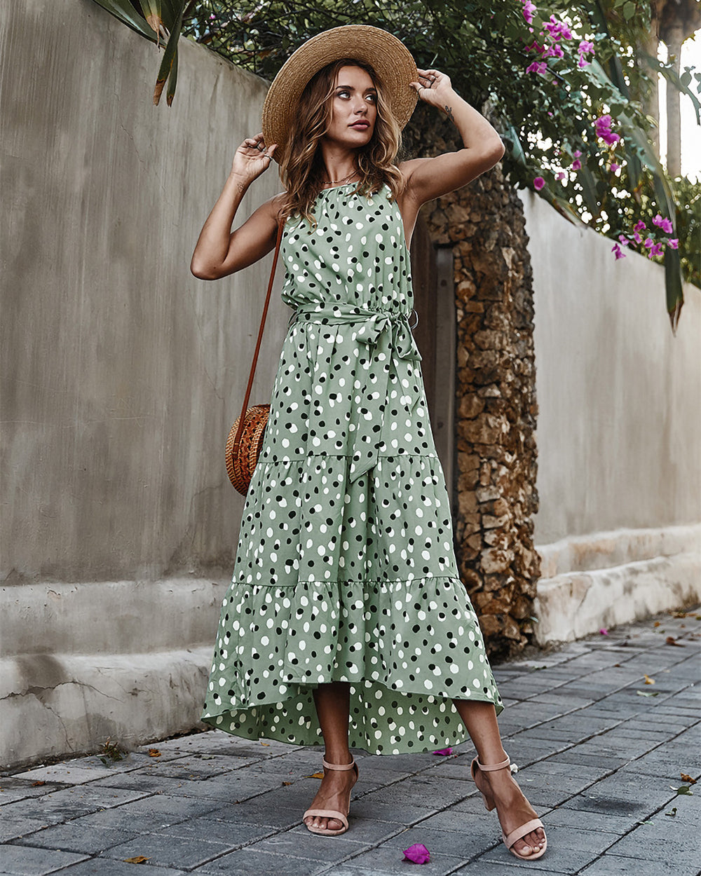 Art Deco Soft Dot Dress