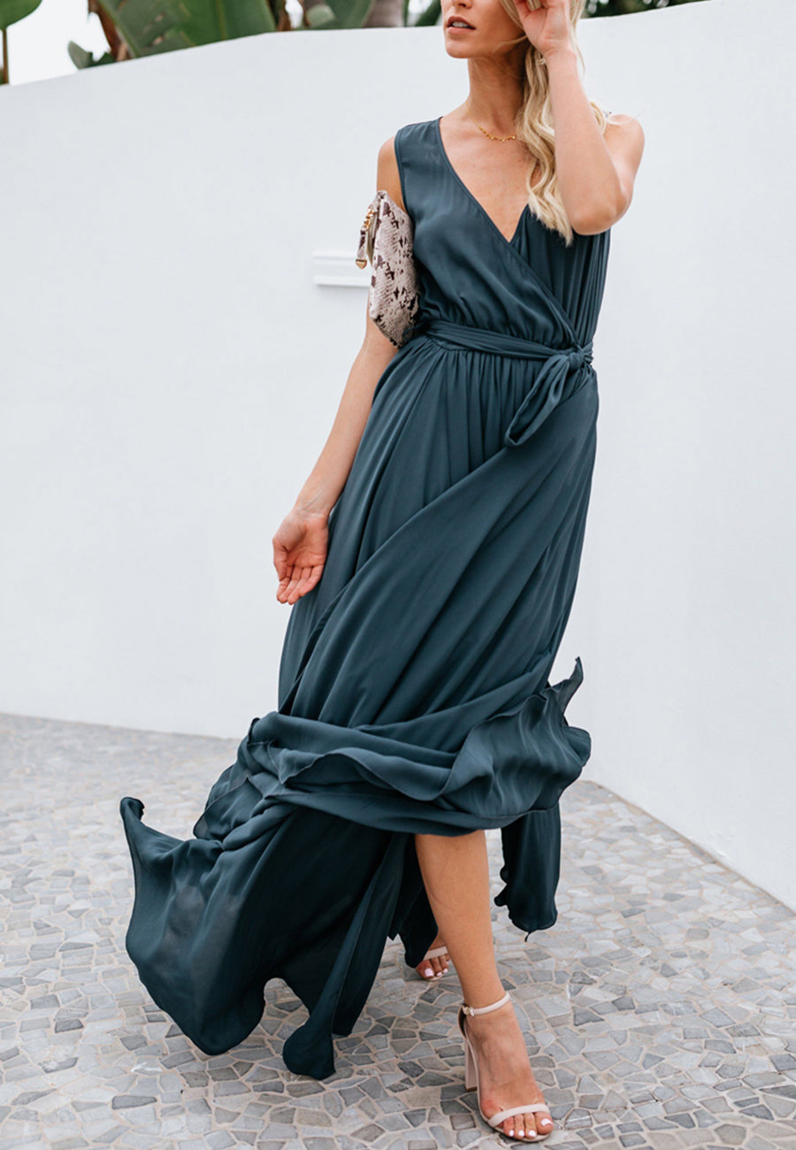 Summer Flow Tie Waist Dress