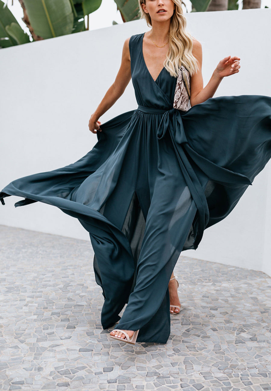 Summer Flow Tie Waist Dress