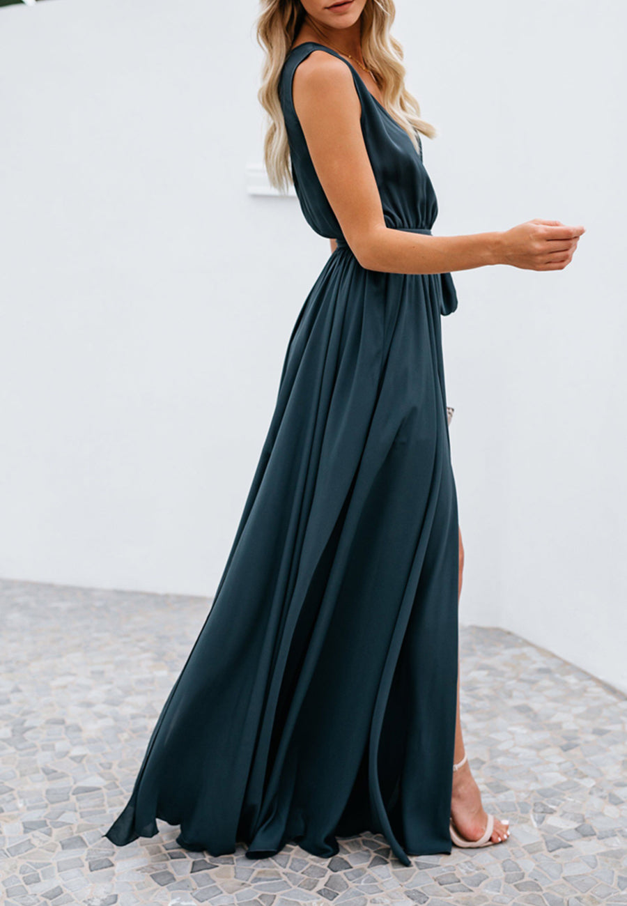 Summer Flow Tie Waist Dress