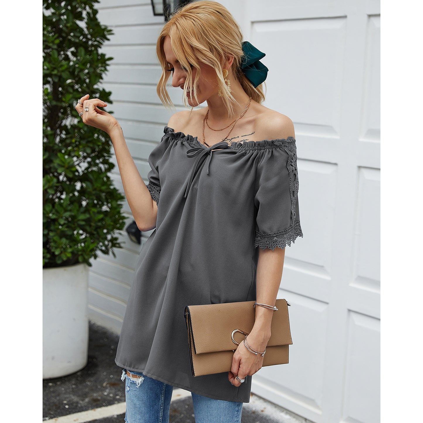 Blusa nada más que encaje