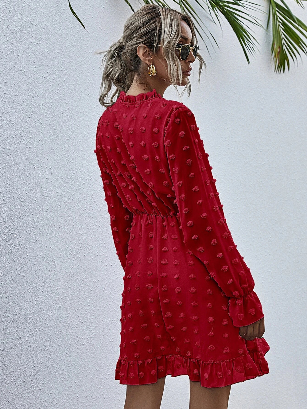 Clip Dot Deluxe Swing Dress