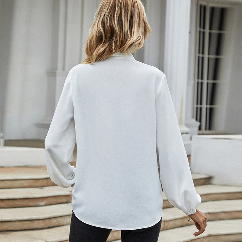 Floral Layered Tied Neck Long Sleeve