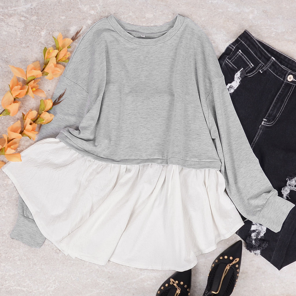 Double Layered Sweater Top