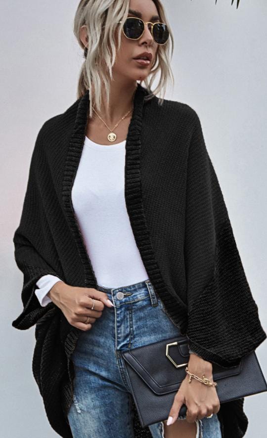 Batwing Oversized Knit Cardigan