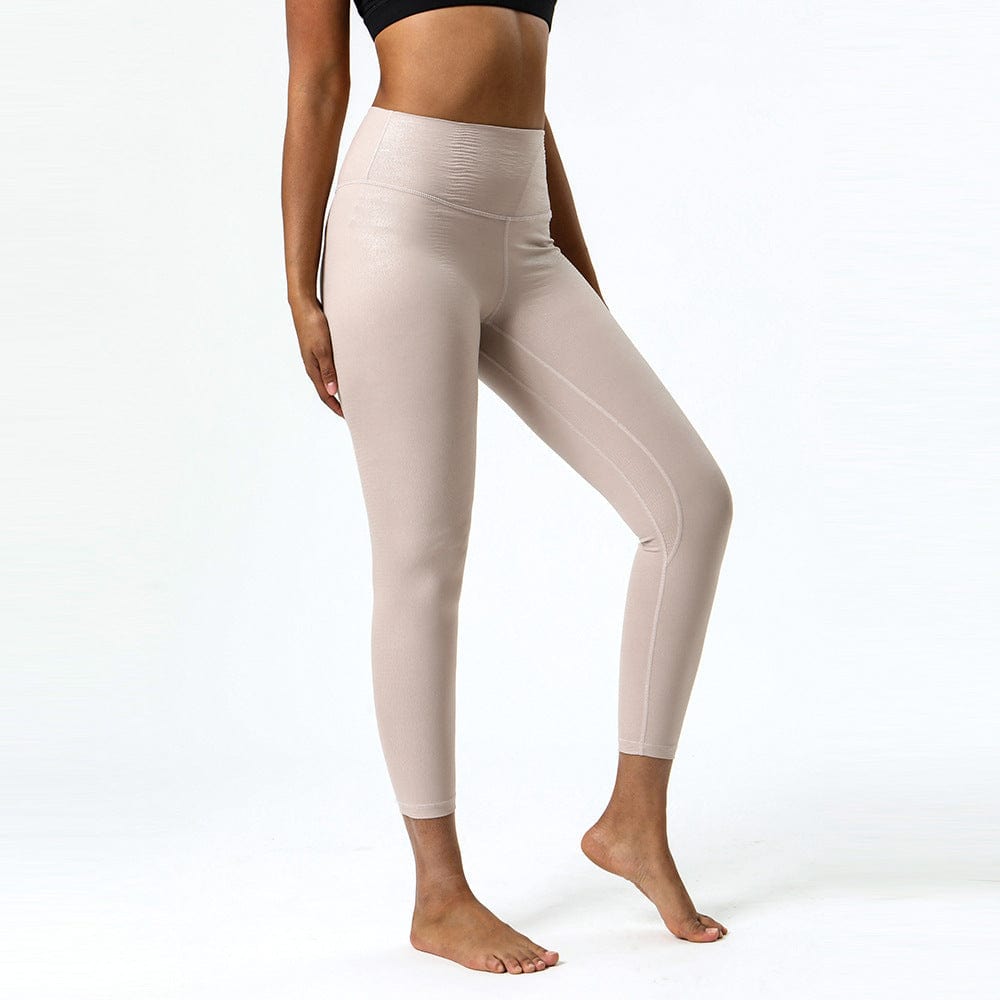 Glossy & Shiny High Rise 7/8 Leggings Comfortable & Stretchy