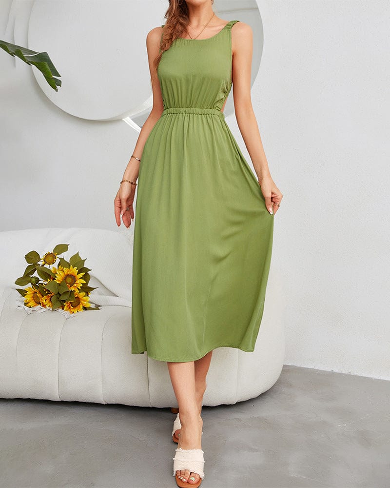 Vestido sexy con espalda lisa