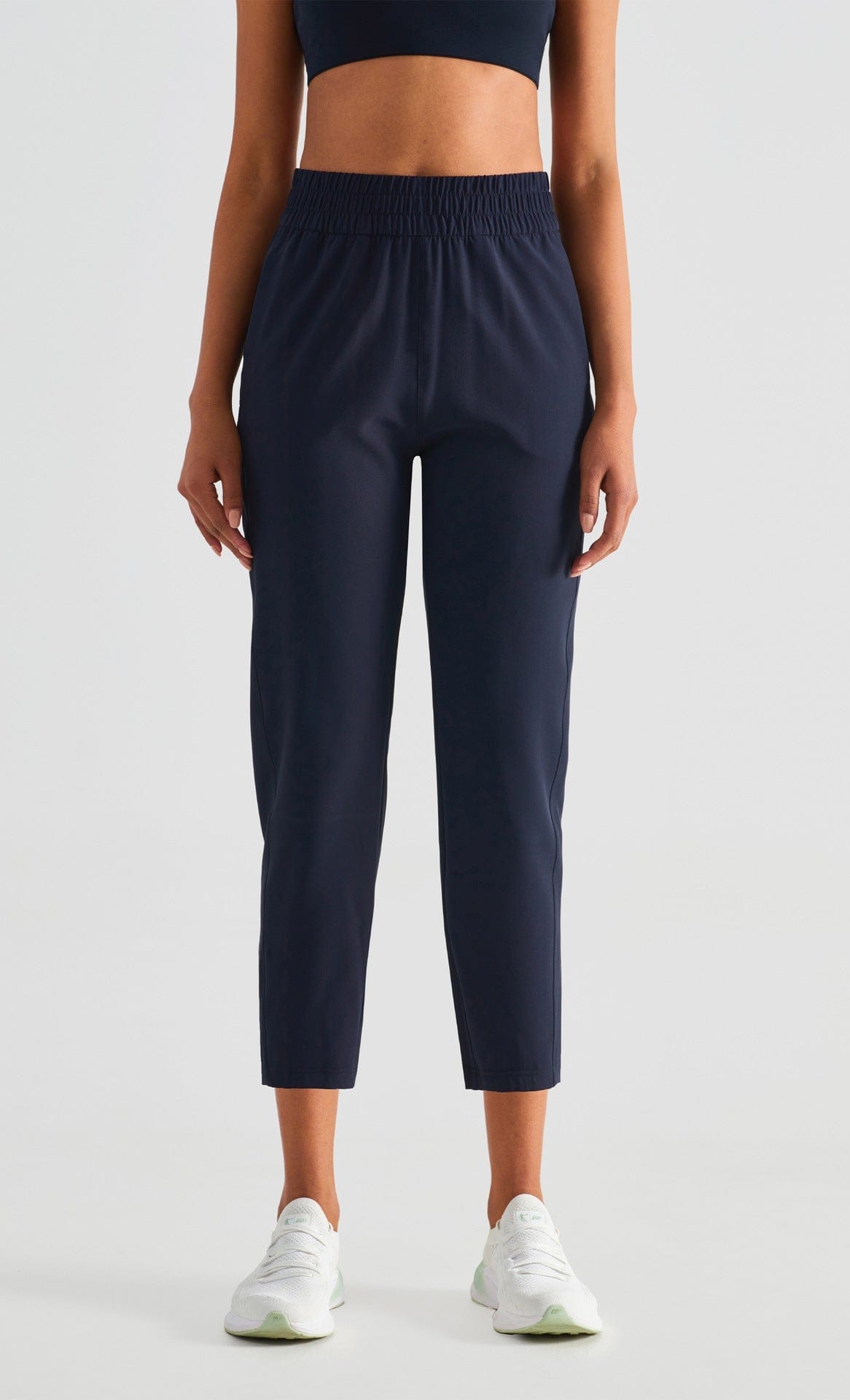 High Rise Cropped Capri Slim Fit Joggers