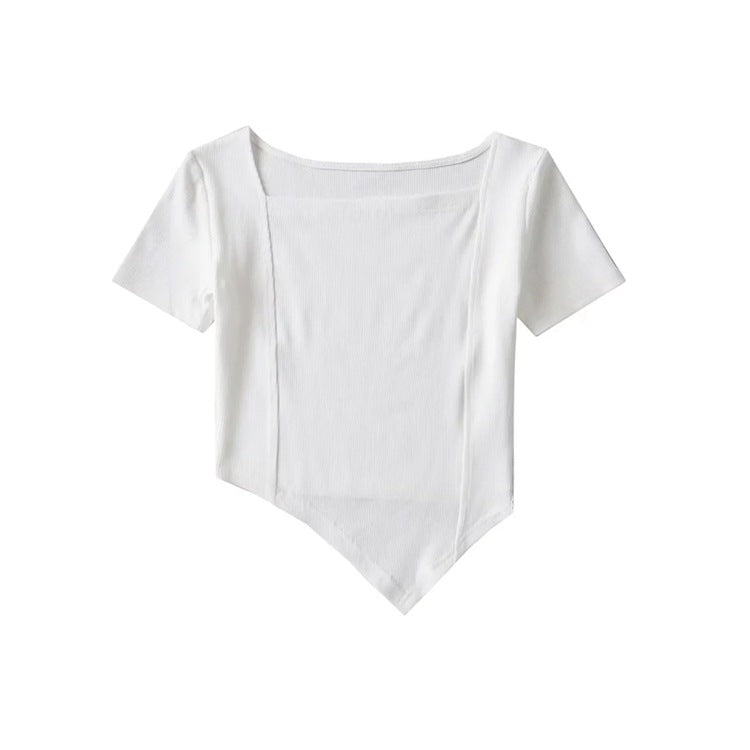 Curved Hem Princess Seam Shirt