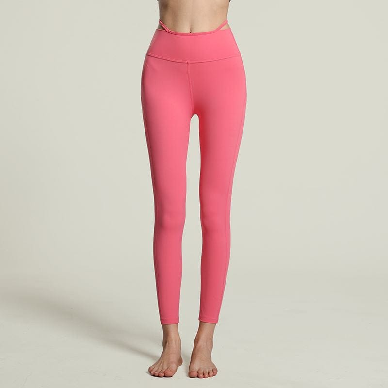 Leggings con tirantes finos en la cintura en V