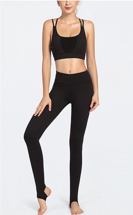 Mesh Paneling Strappy Two Piece Set