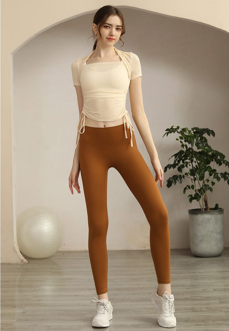 Drawstring Short Sleep Active Top