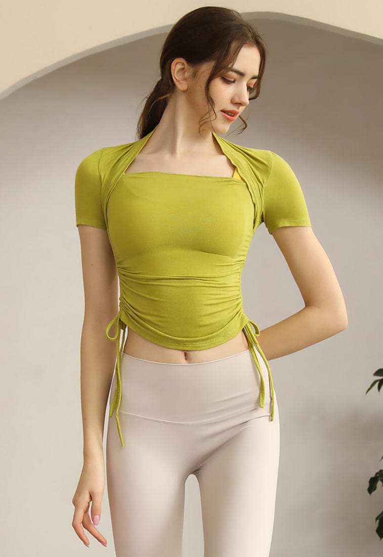 Drawstring Short Sleep Active Top